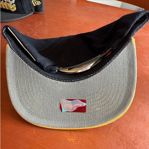 Zephyr App State Mountaineers Snapback Hat Black White Yellow - Picture 4 of 6